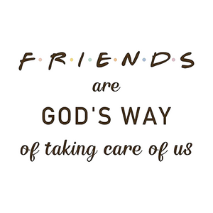 KISSFAITH-Friends Are God's Way of Taking Care Of Us Cross Bracelet