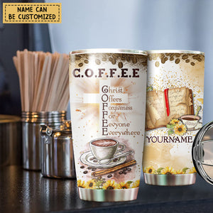 Premium Tumbler Personalized God Coffee