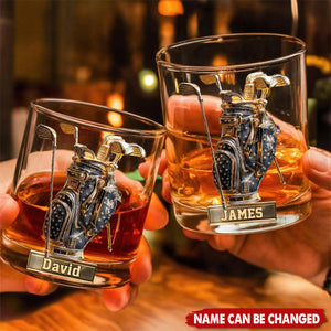 Look For Balls - Personalized Golf Whiskey Glass