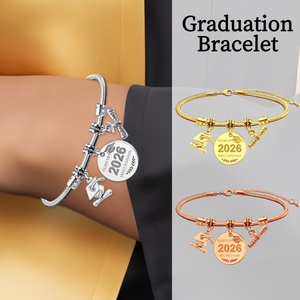 Personalized Custom Class of 2026 Bracelet Graduate Gift