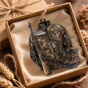 Personalized Hunting Ornament for Christmas, Gift for Deer Hunting Lovers