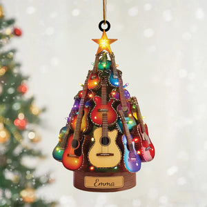 Personalized Classic Guitar Ornament, Guitar Player's Gift