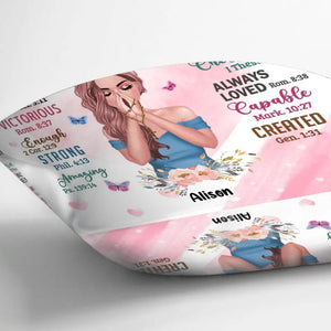 Custom Personalized Praying Girl Pillowcase - Gift Idea for Girls/Friends - You Are Beautiful