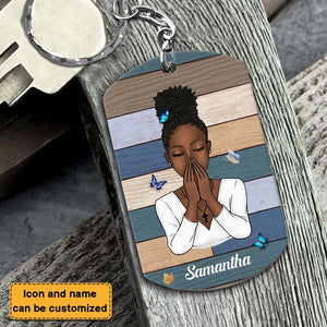 Bibble Verses You Are Personalized Stainless Steel Keychain