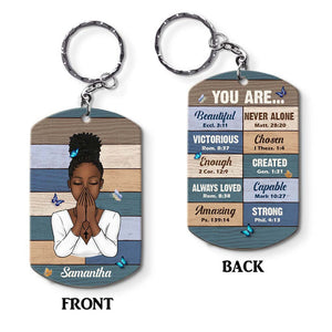 Bibble Verses You Are Personalized Stainless Steel Keychain