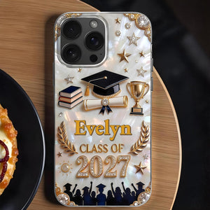 Class Of, Personalized Clear Phone Case, Gift For Graduates
