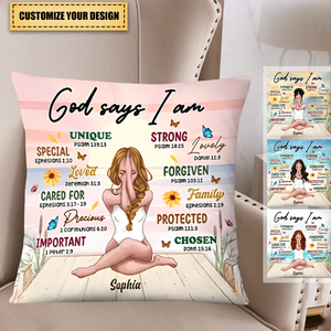 Gift For Daughter God Says I Am Pillowcase