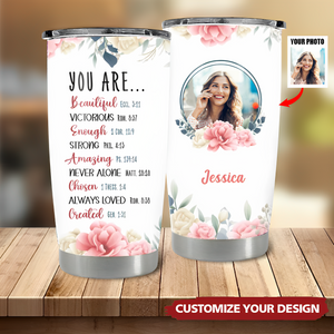 Personalized Christian Bible Verse You Are Religious Inspirational Custom Tumbler Gifts
