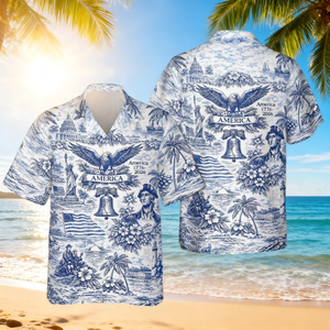 250 Years of America Hawaiian Shirt 1776-2026, 4th of July Shirt