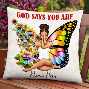 Personalized BWA Girl God Says Pillow