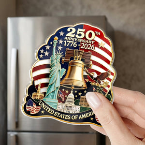 United States 250th Birthday Commemorative Fridge Magnet