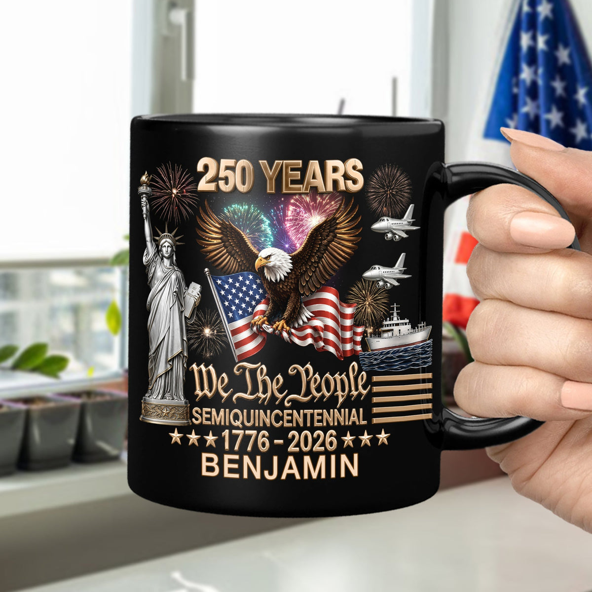 Custom Name 250 Years Of America We The People Mug