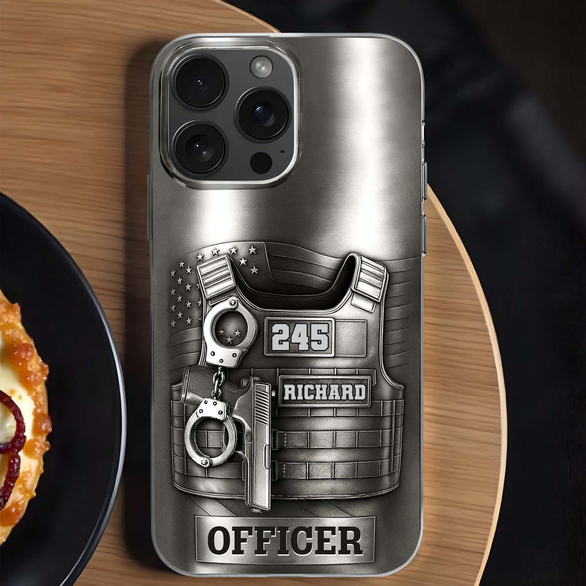 To My Beloved Officer Always In My Heart, Personalized Police Officers Phone Case