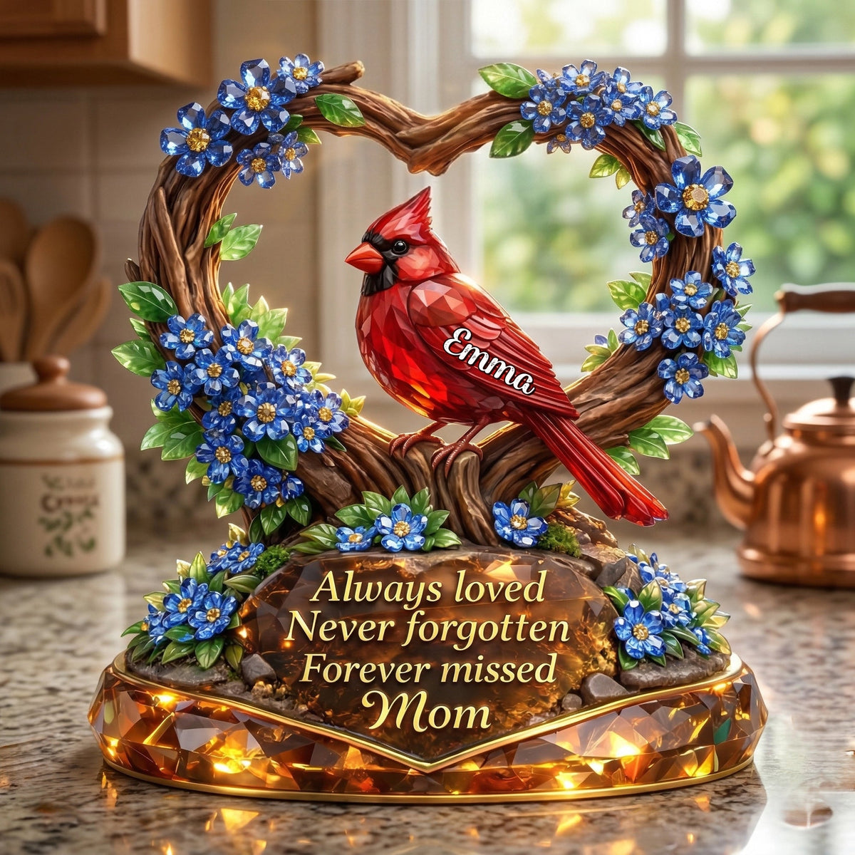 Always Loved Never Forgotten Acrylic Plaque - Personalized Gift For Heaven