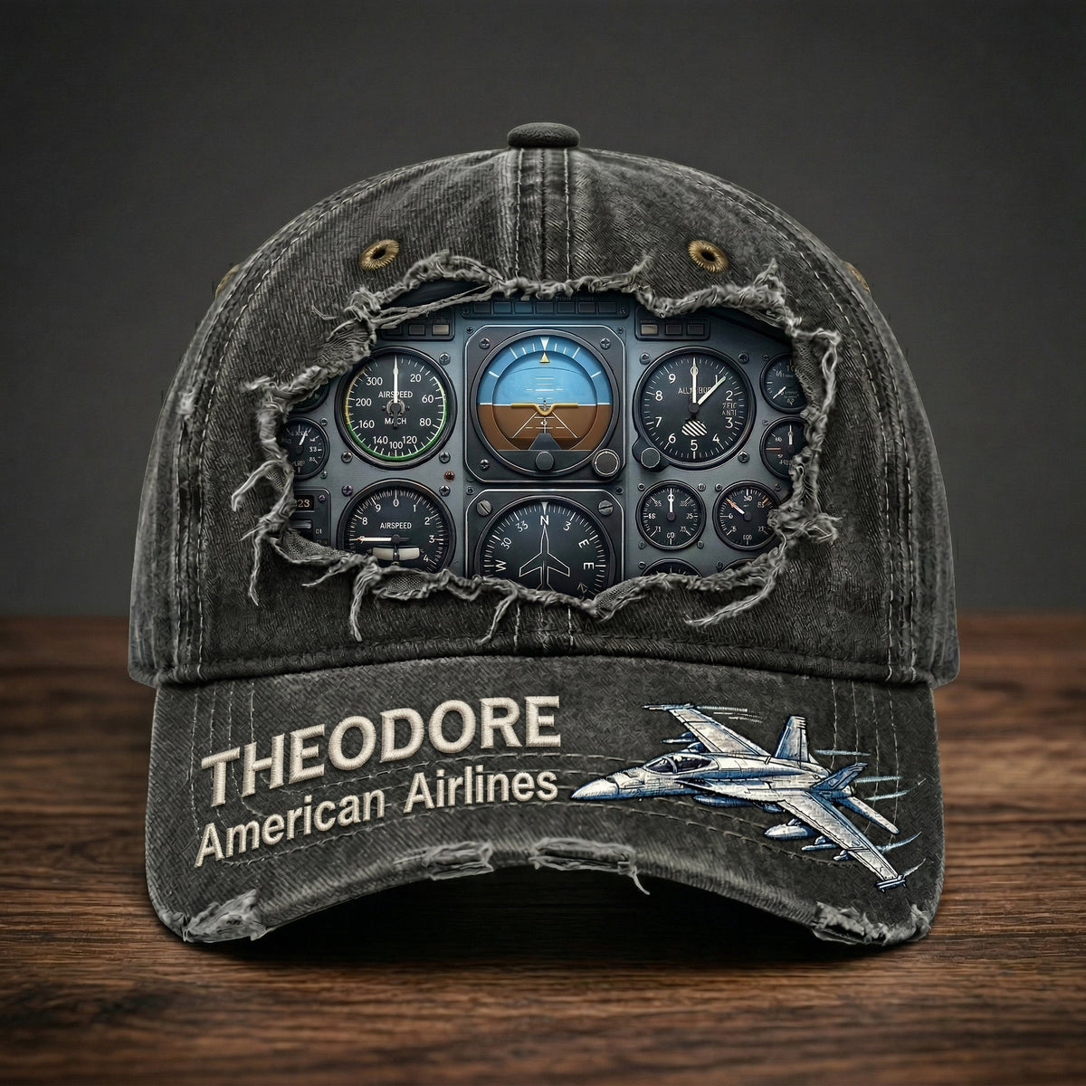 Airplane Cockpit Instrument Panel Classic Cap - Personalized Gifts For Pilot