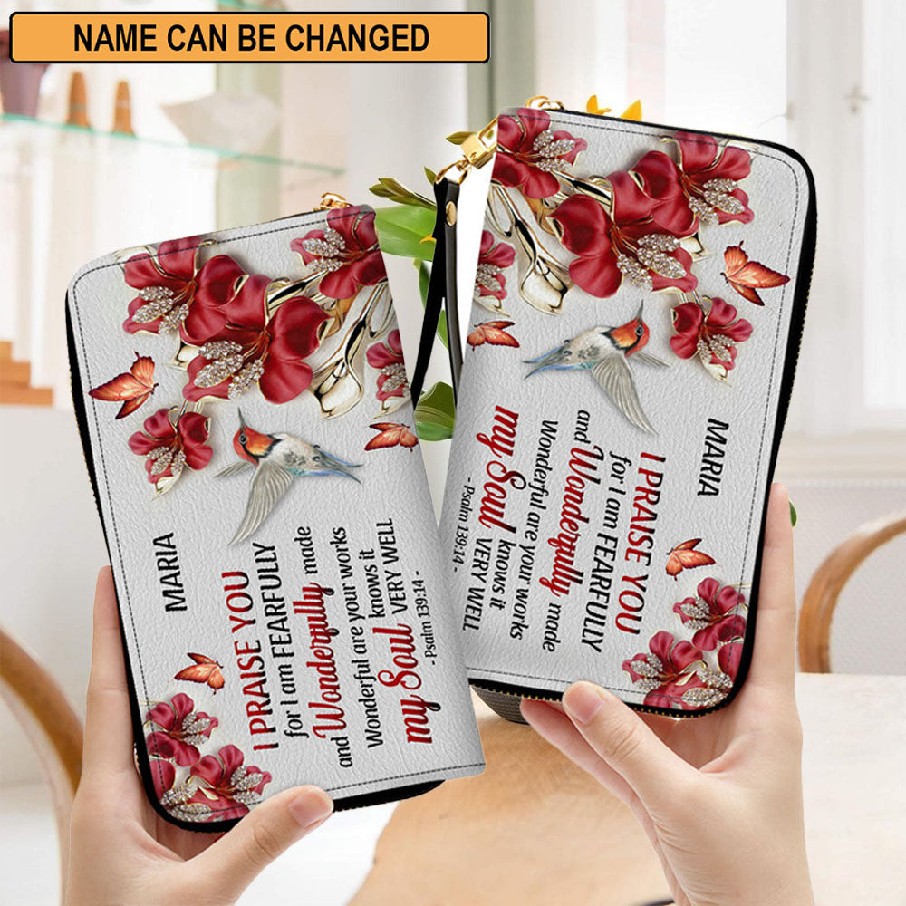 Unqiue Personalized Clutch Purse - Wonderful Are Your Works