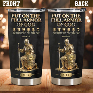 The Armor Of God Tumbler-Personalized Gifts For Christians