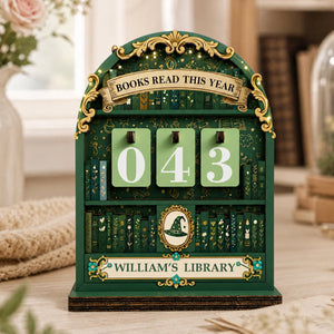 Personalized Books Read Tracker – Custom Name Book Lover Gift