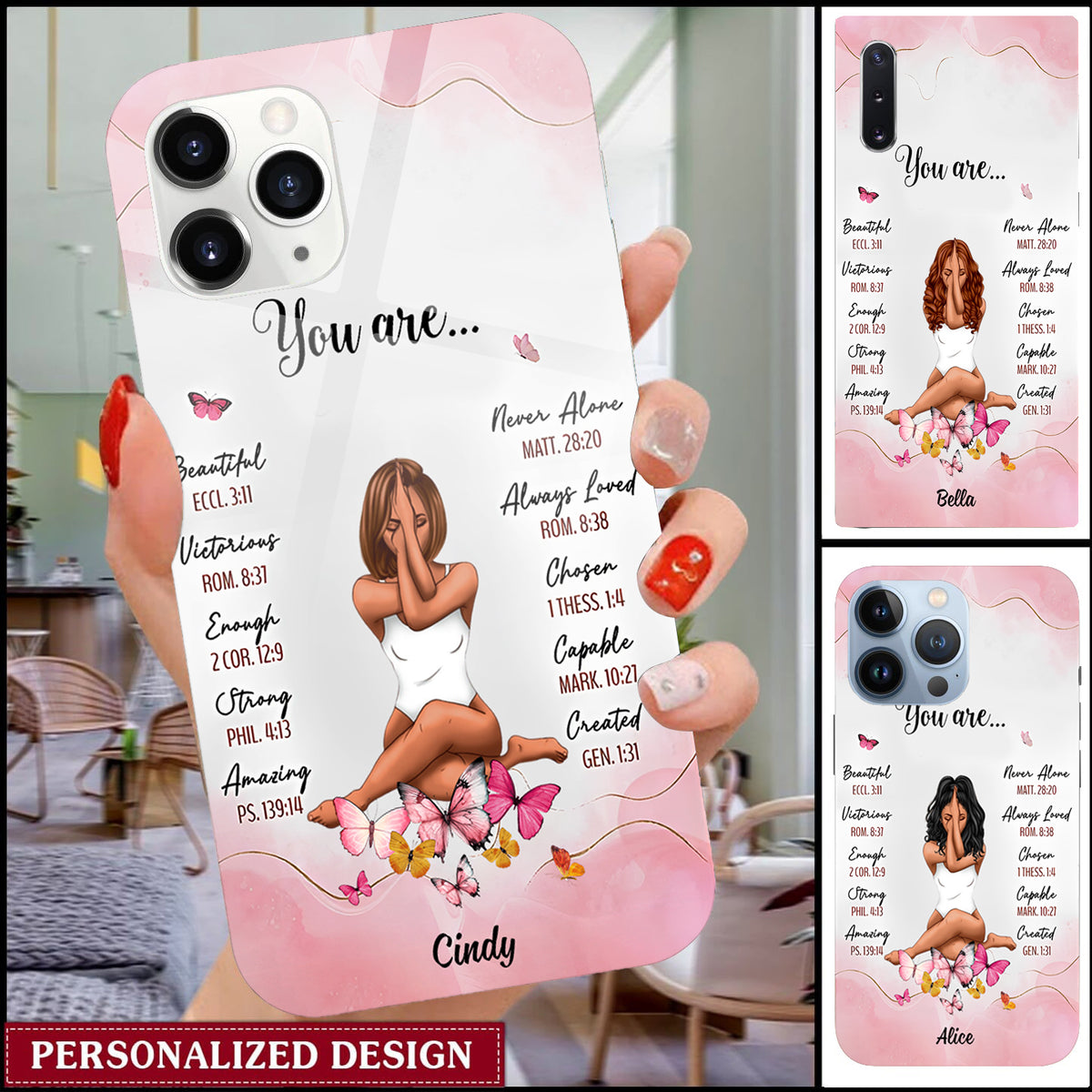 You Are Beautiful - Personalized Affirmation Phone Case