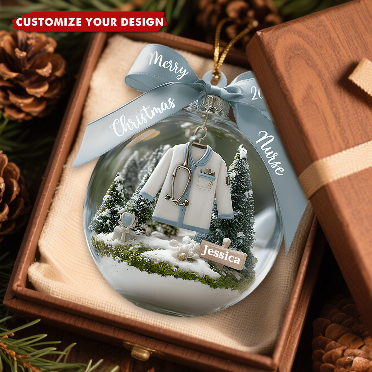 Awesome Nurse - Personalized Nurse Ornament