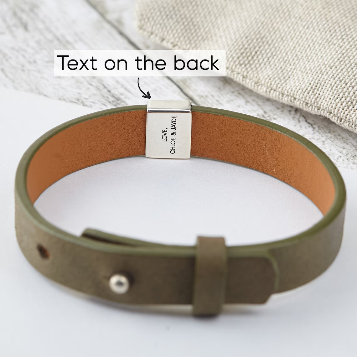 Custom Name Bracelet With Baby Footprint, Father's Day Gift, First Time Dad Gift