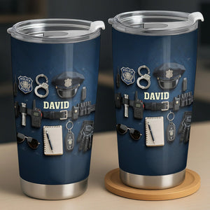 Honor Your Service With Personalized Police Gear, Custom Stainless Steel Tumbler