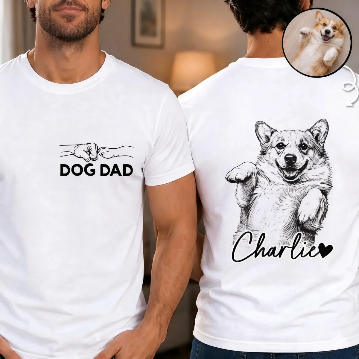 Furry Friends Forever - Custom Photo Unisex T-shirt