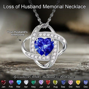 Personalized Heart-shaped Birthstone Memorial S925 Necklace