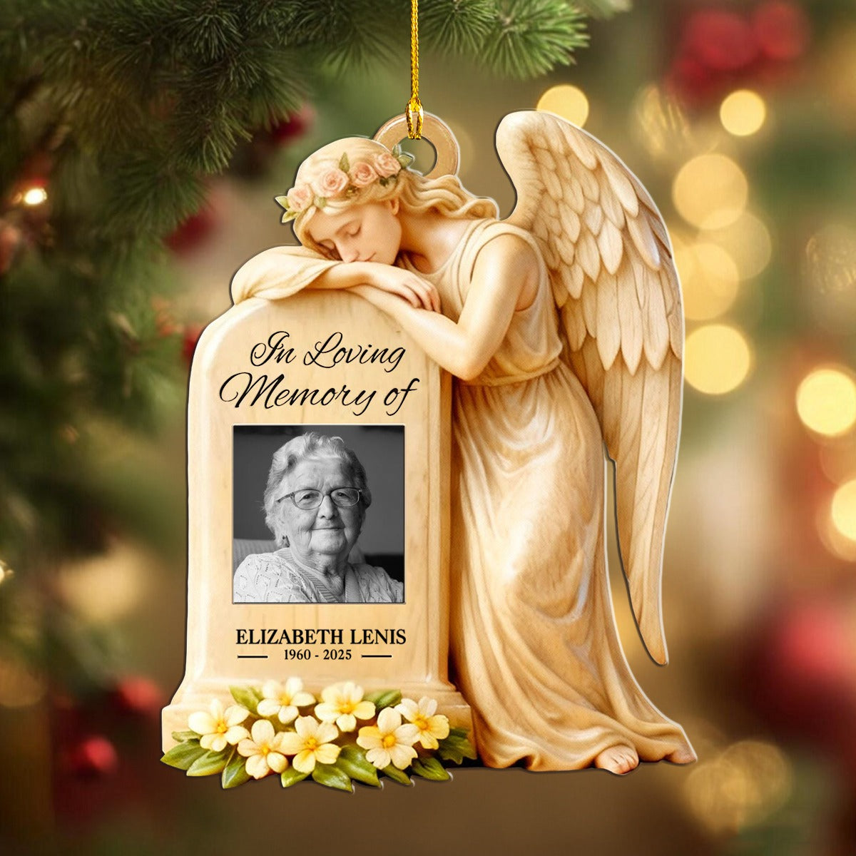 In Loving Memory - Custom Photo Memorial Ornament