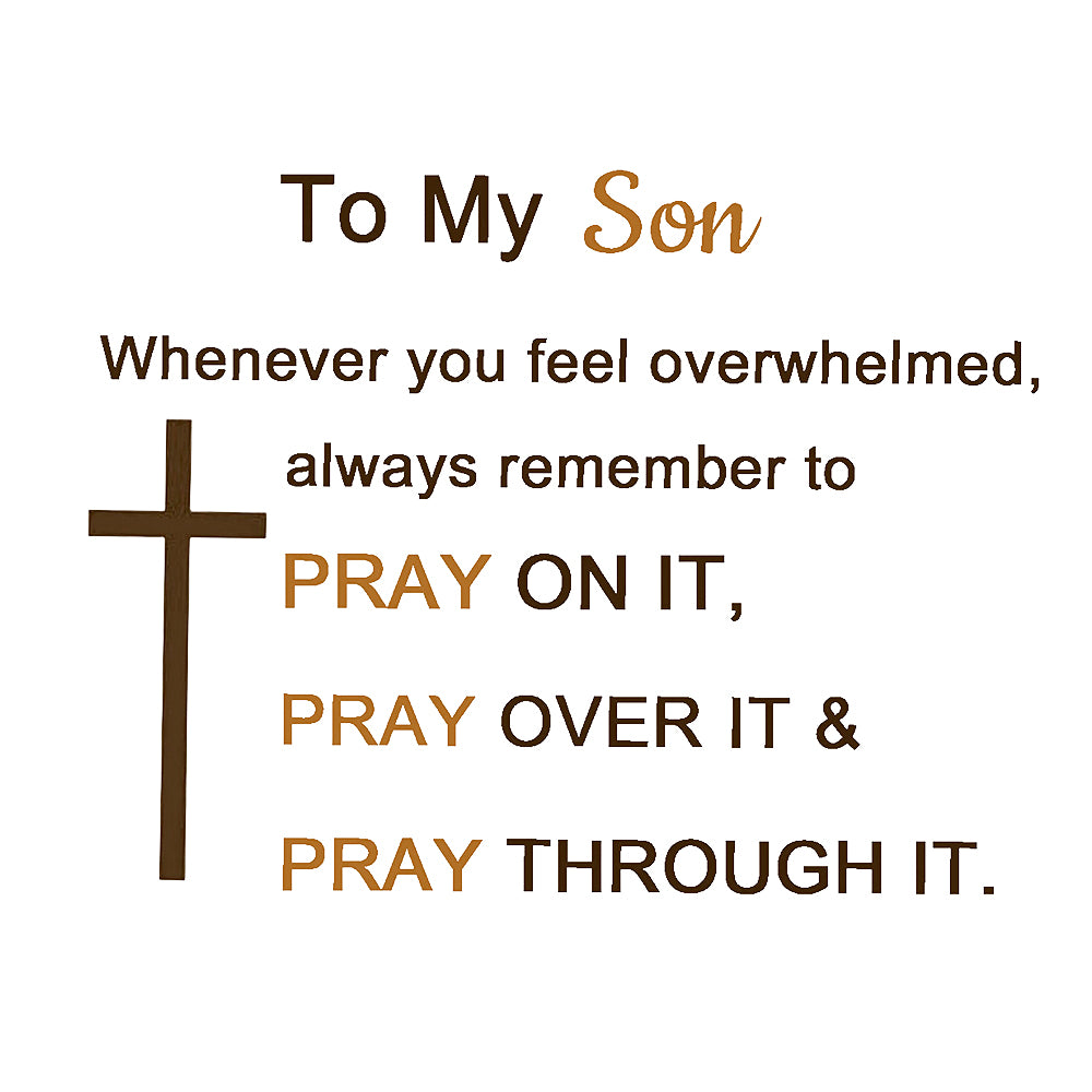 KISSFAITH-To My Son Cross Bracelet