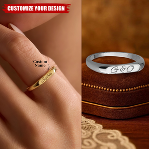 Personalized Custom Dainty Name Ring, Gift For Her
