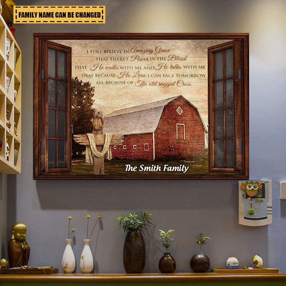 KISSFAITH-I Still Believe in Amazing Grace - Personalized Bible Verse Wall Art