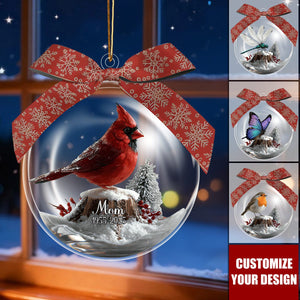 Cardinals Appear When Angels Are Near - Personalized Memorial Ornament