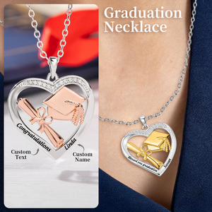 Personalized Graduation Cap Necklace,Gift for Graduates