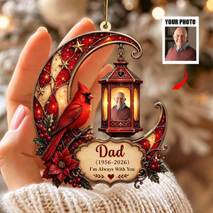 Personalized Cardinal Memorial Acrylic Ornament