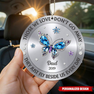 Those We Love Beside Us Every Day - Personalized Car Ornament