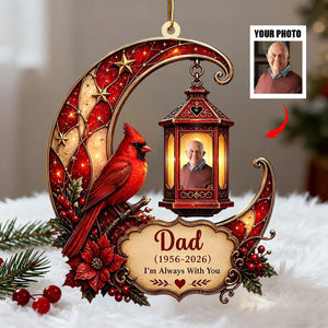 Personalized Cardinal Memorial Acrylic Ornament