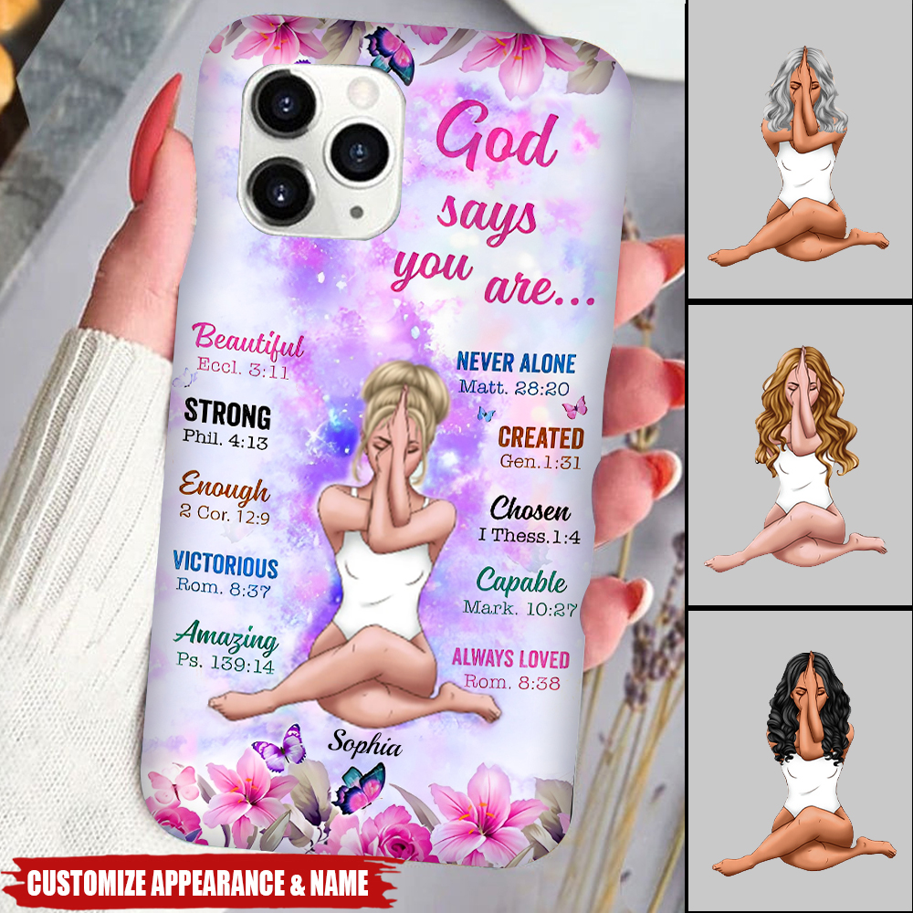 Personalized God Says You Are Phone Case