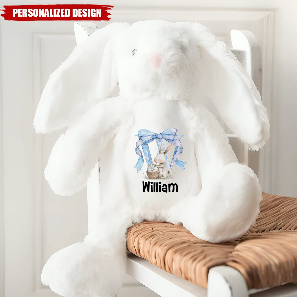 Easter Joy And Blessings From Above-Personalized Easter Bunny Plush Gift