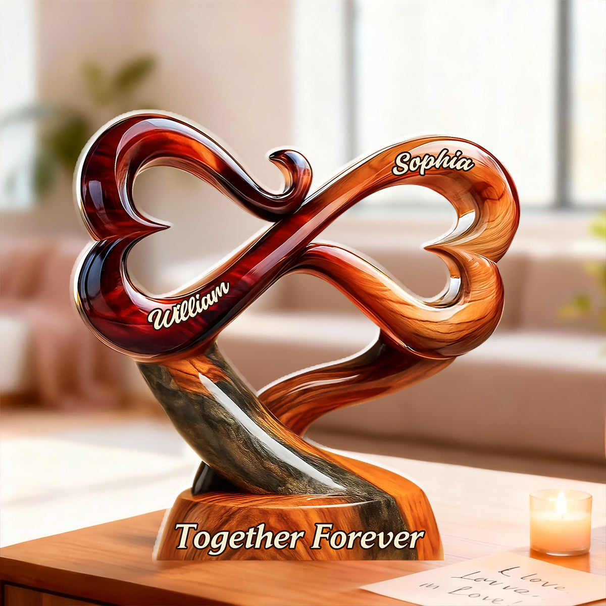Together Forever - Personalized Acrylic Plaque For Couples