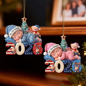 Baby 1st Christmas USA 250 - Personalized Ornament
