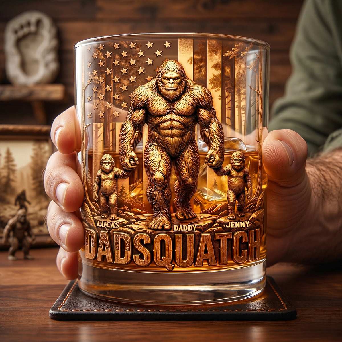 Wild Dad Whiskey Glass - A Personalized Gift For Dad