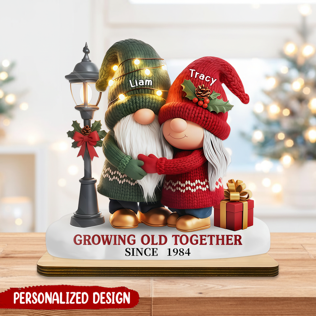Custom Growing Old Together Personalized Wooden Plaque Couple Gifts