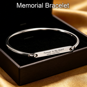 Personalized Engraved Bracelet – Custom Name, Date, Quote - Memorial Gift