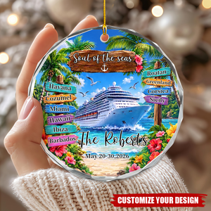 Personalized Cruise Vacation Ornament 2026, Travel Keepsake Gift