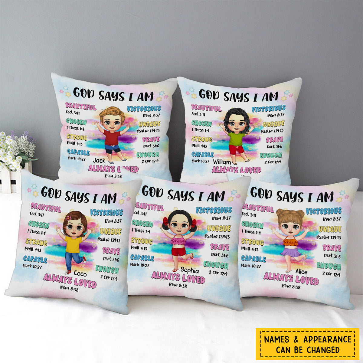 Gift For Granddaughter God Says Bibble Verses Pillowcase