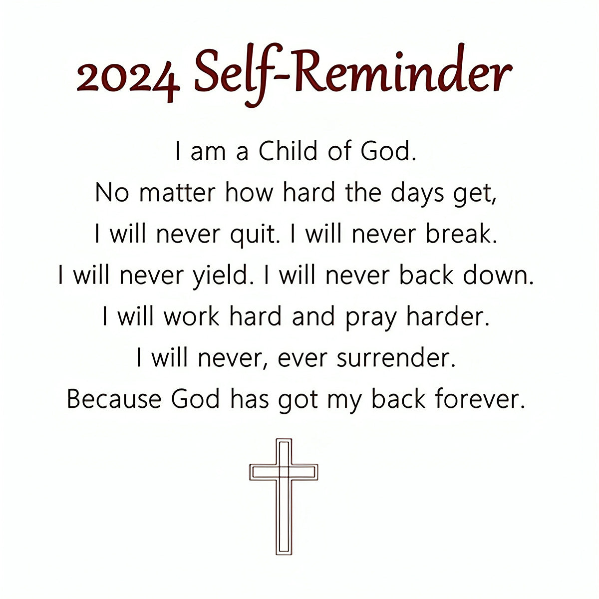 KISSFAITH-Child Of God Cross Ring, Sterling Silver Adjustable Ring