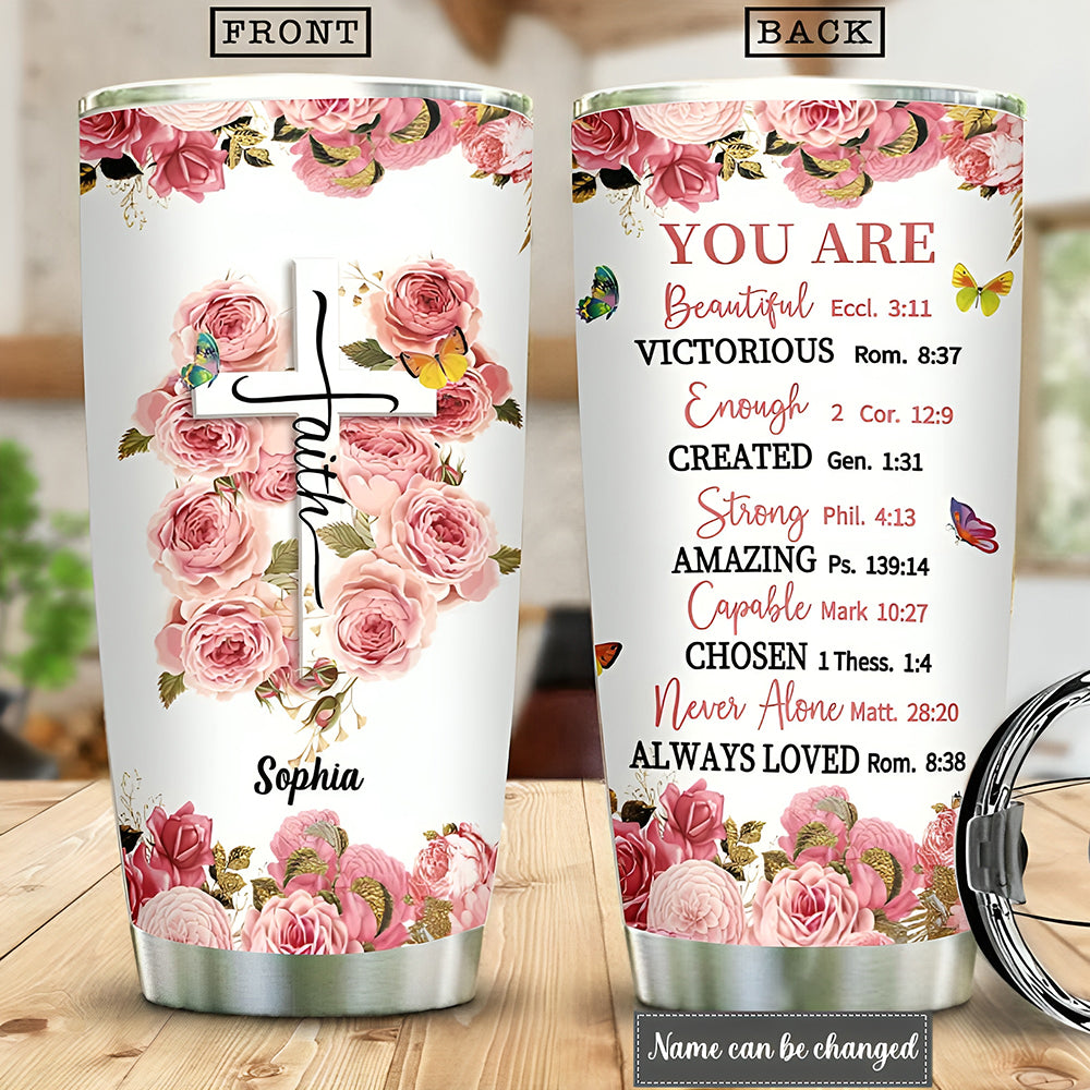 Personalized Tumbler- Inspirational Gift for Ladies