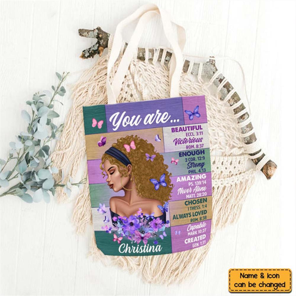 Christian Inspiration Gift For Daughter You Are Tote Bag