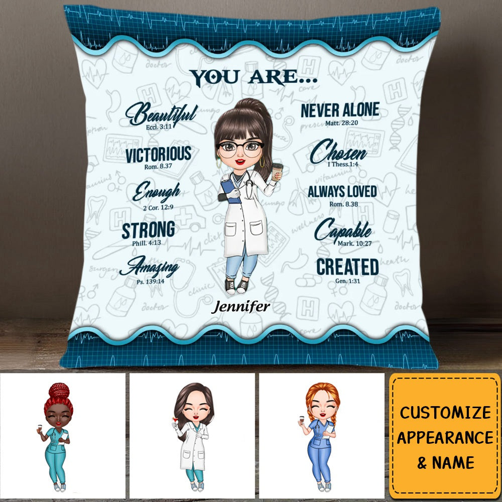 Personalized Pillow Case - Gift For Nurse - You Are Beautiful
